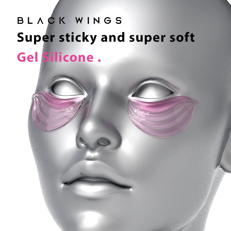 Eyepatch Silicone Lower Lash Eye Patch 3 pairs Pink