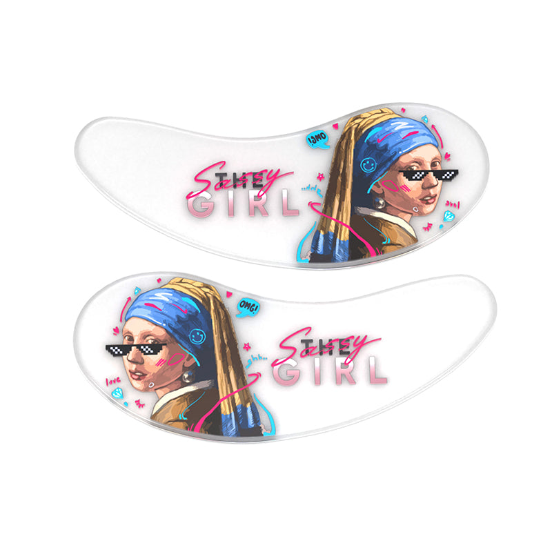 Blackwings 6 pairs of silicone eye patches are suitable for dark circles and puffy, reusable female cooling gel eye mask.