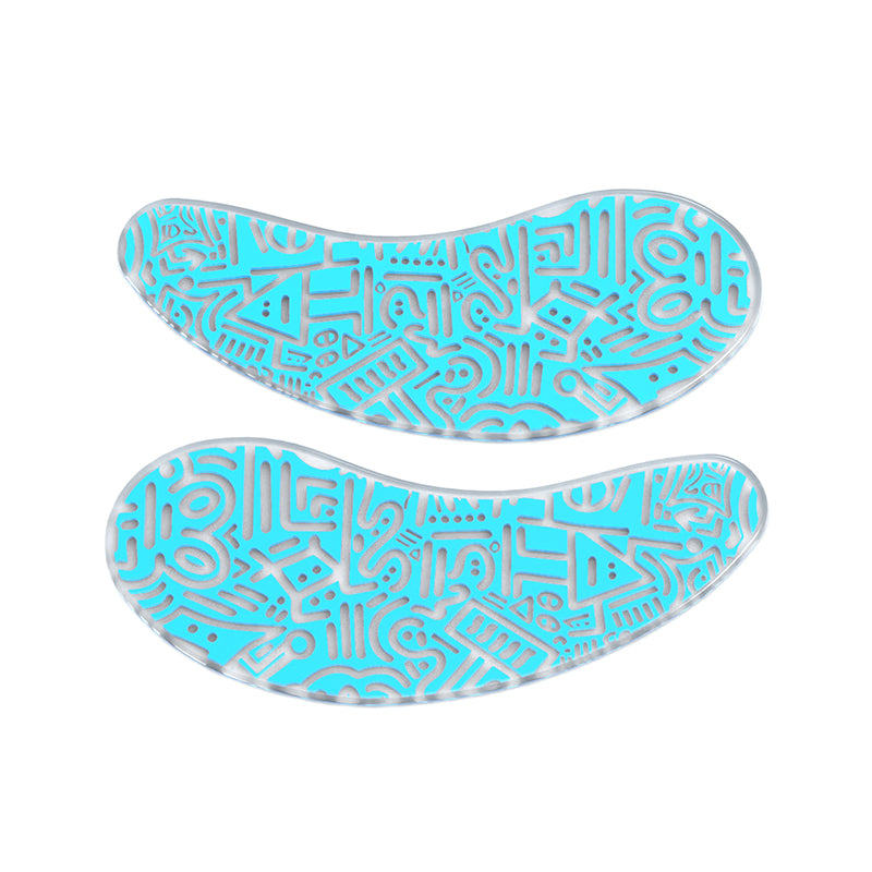 Blackwings 6 pairs of silicone eye patches are suitable for dark circles and puffy, reusable female cooling gel eye mask.