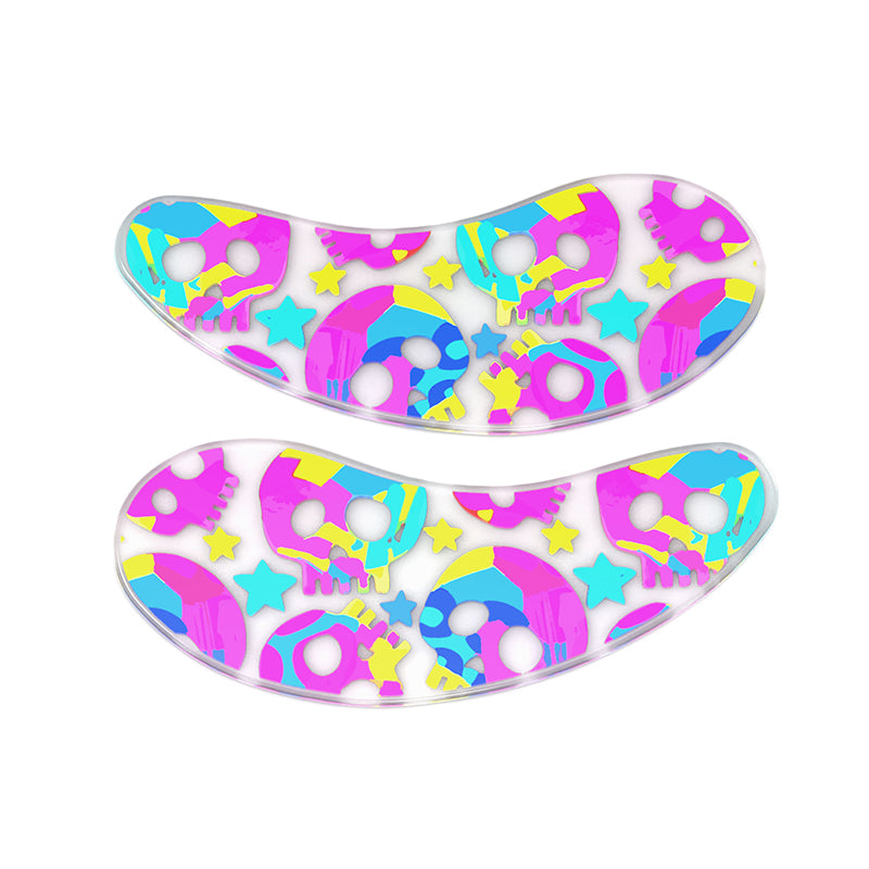 Blackwings 6 pairs of silicone eye patches are suitable for dark circles and puffy, reusable female cooling gel eye mask.