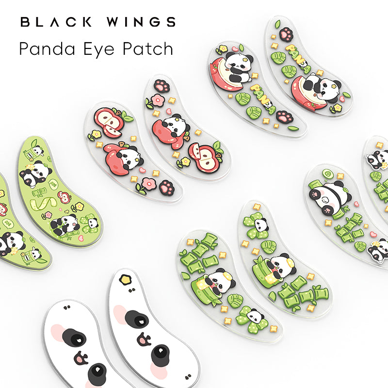 Blackwings 6 pairs of silicone eye patches are suitable for dark circles and puffy, reusable female cooling gel eye mask.