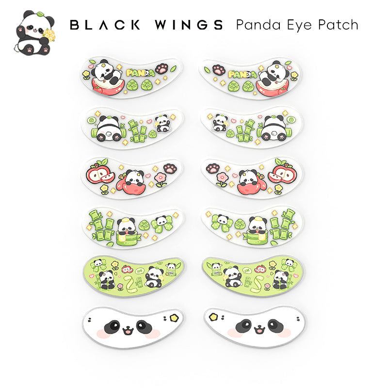 Blackwings 6 pairs of silicone eye patches are suitable for dark circles and puffy, reusable female cooling gel eye mask.