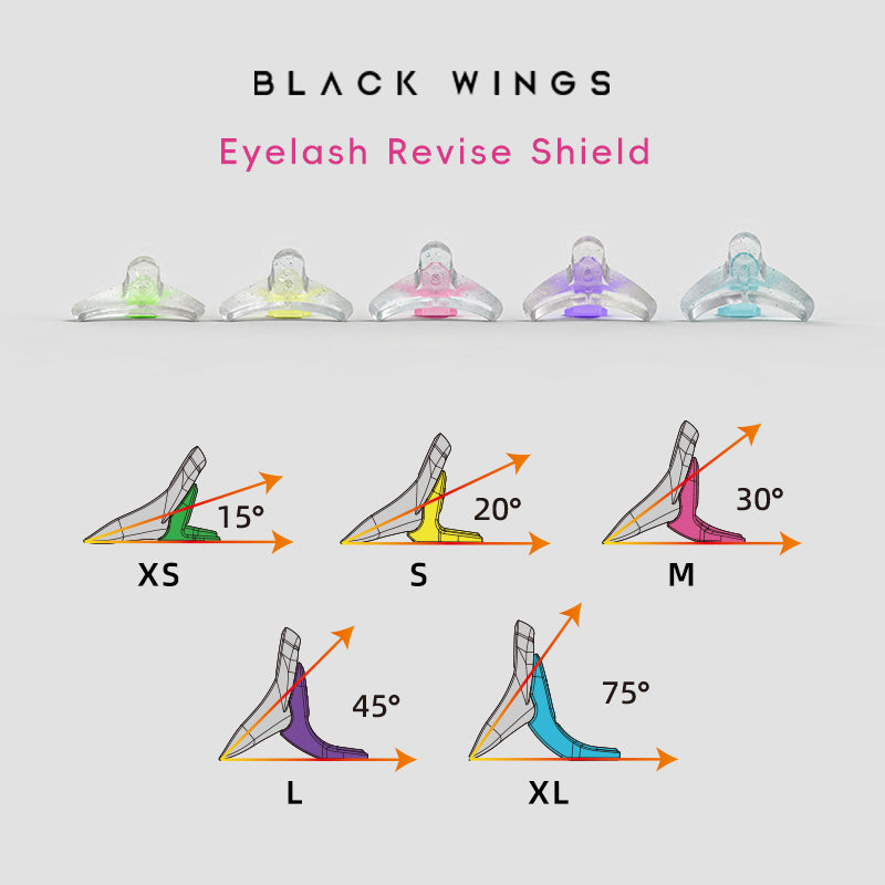 Blackwings 5Sizes Lash Lift Perm Pads Rods Shield