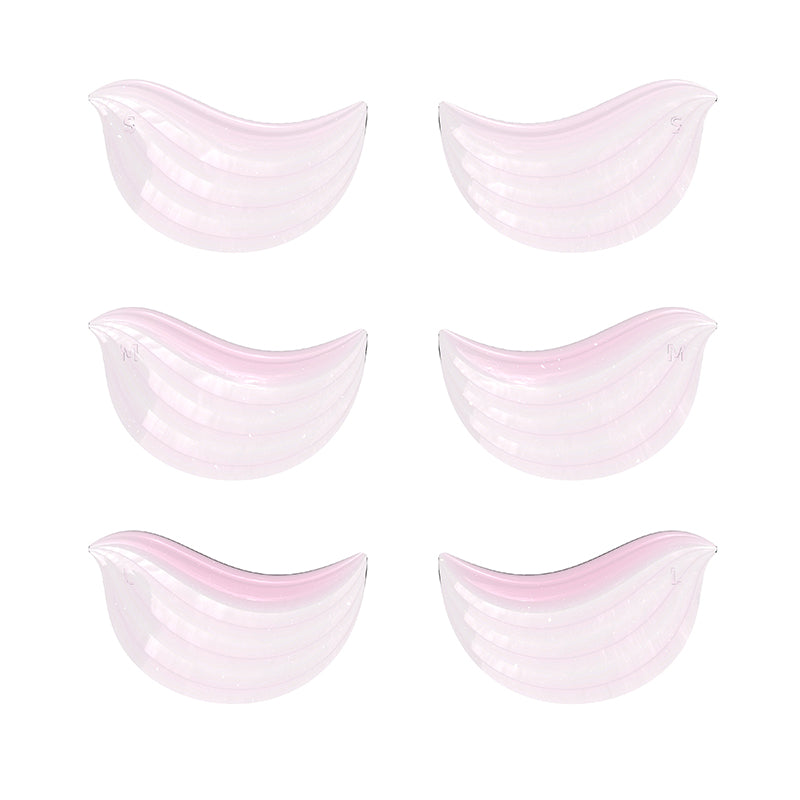 Eyepatch Silicone Lower Lash Eye Patch 3 pairs Pink