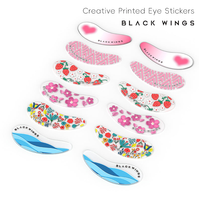 Blackwings 6 pairs of silicone eye patches are suitable for dark circles and puffy, reusable female cooling gel eye mask.