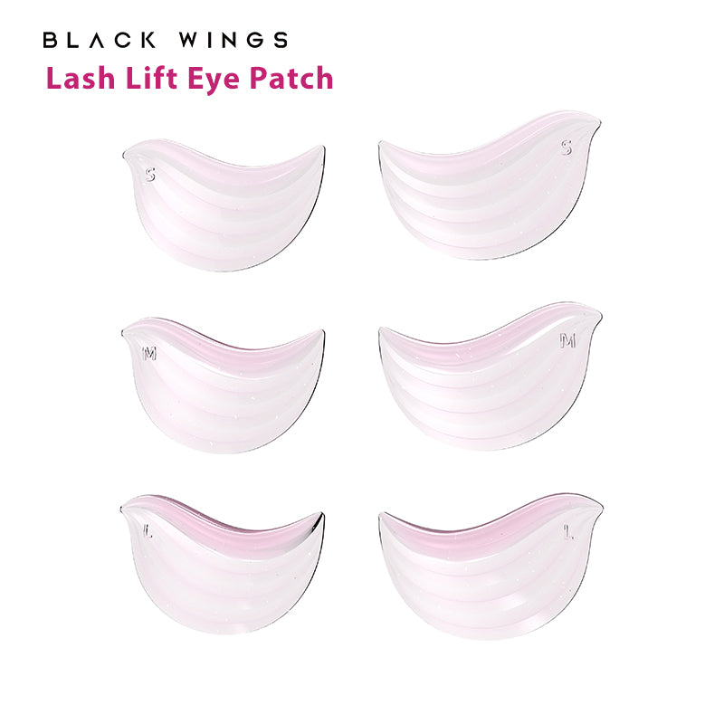 Eyepatch Silicone Lower Lash Eye Patch 3 pairs Pink