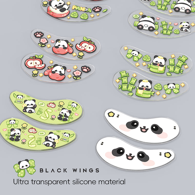 Blackwings 6 pairs of silicone eye patches are suitable for dark circles and puffy, reusable female cooling gel eye mask.