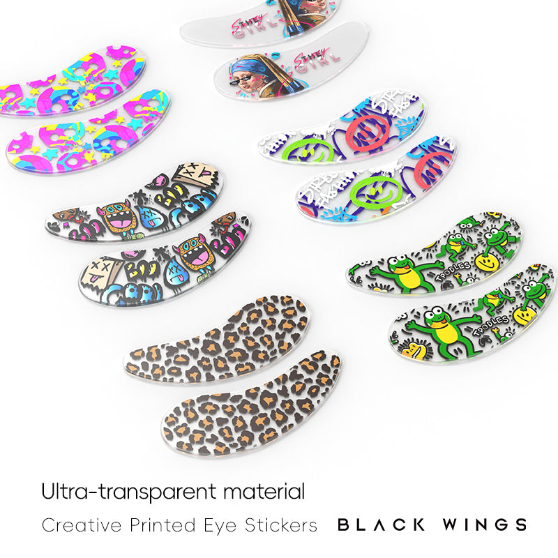 Blackwings 6 pairs of silicone eye patches are suitable for dark circles and puffy, reusable female cooling gel eye mask.
