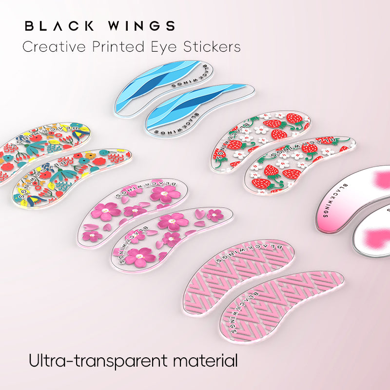 Blackwings 6 pairs of silicone eye patches are suitable for dark circles and puffy, reusable female cooling gel eye mask.