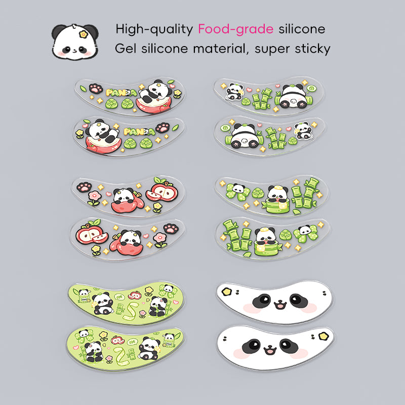 Blackwings 6 pairs of silicone eye patches are suitable for dark circles and puffy, reusable female cooling gel eye mask.
