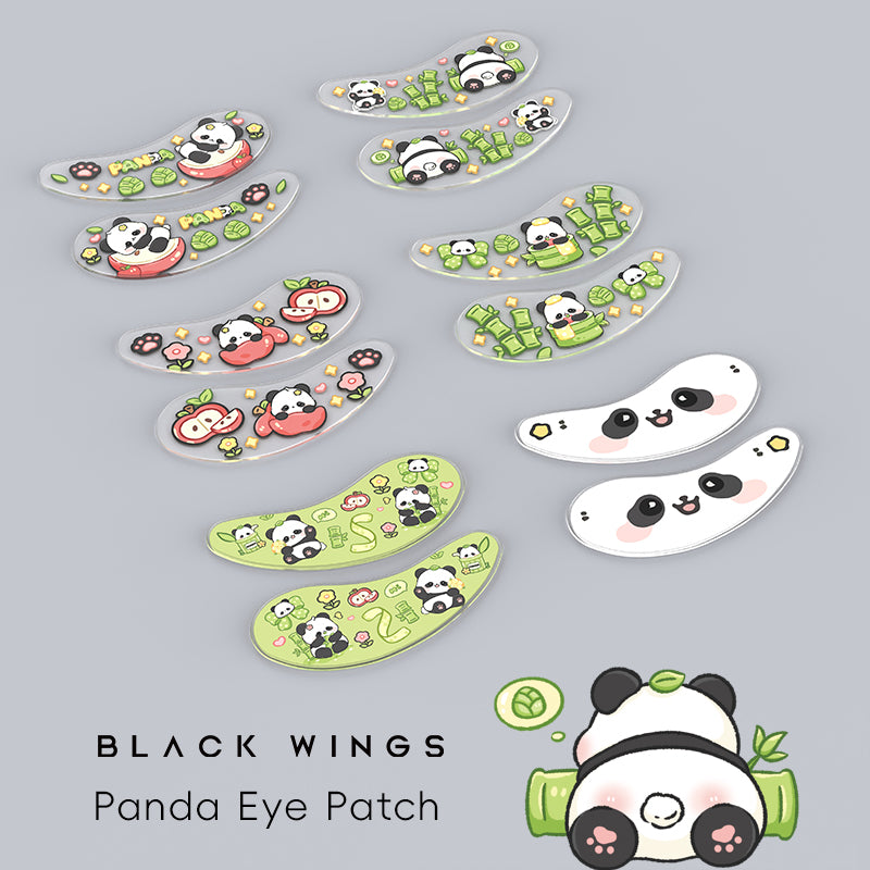 Blackwings 6 pairs of silicone eye patches are suitable for dark circles and puffy, reusable female cooling gel eye mask.