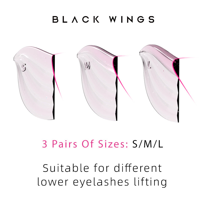 Eyepatch Silicone Lower Lash Eye Patch 3 pairs Pink