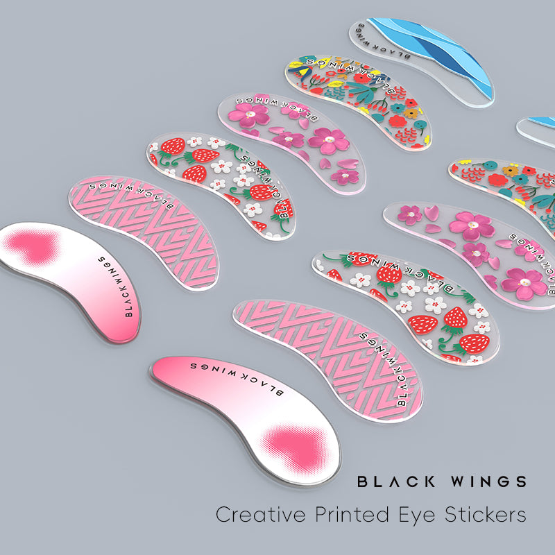 Blackwings 6 pairs of silicone eye patches are suitable for dark circles and puffy, reusable female cooling gel eye mask.
