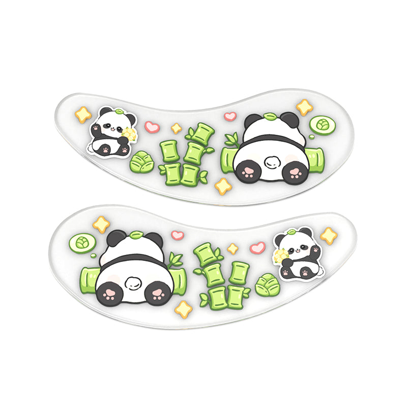 Blackwings 6 pairs of silicone eye patches are suitable for dark circles and puffy, reusable female cooling gel eye mask.