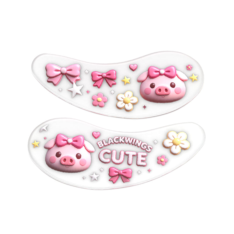 Blackwings 6 pairs of silicone eye patches are suitable for dark circles and puffy, reusable female cooling gel eye mask.