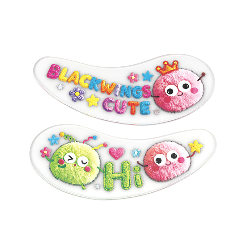 Blackwings 6 pairs of silicone eye patches are suitable for dark circles and puffy, reusable female cooling gel eye mask.