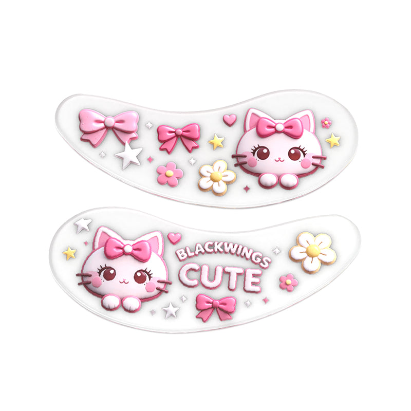 Blackwings 6 pairs of silicone eye patches are suitable for dark circles and puffy, reusable female cooling gel eye mask.