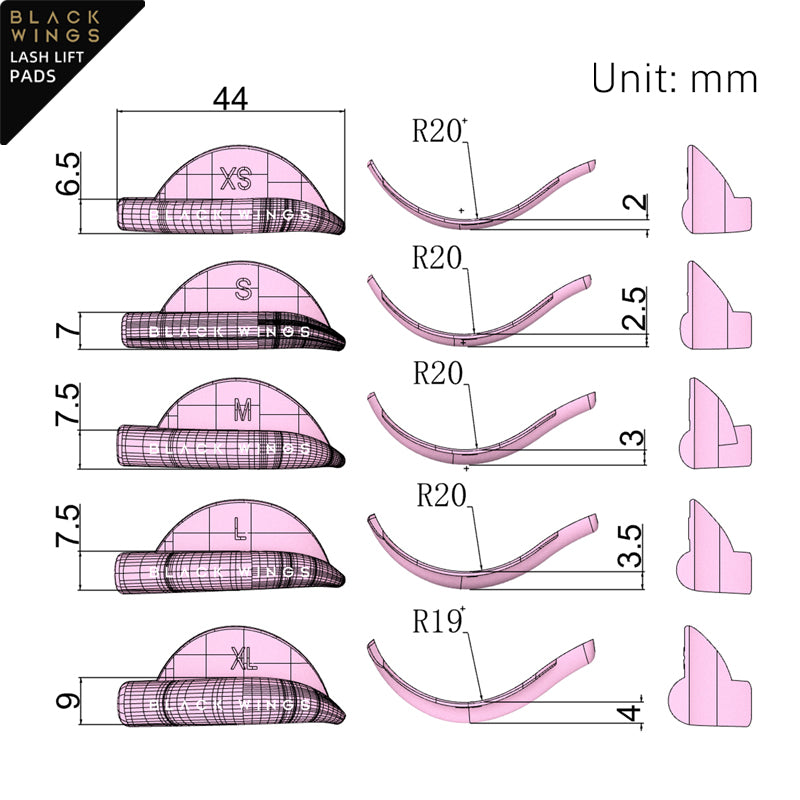 Crown Lash Lift Pads Eyelash Perm Rods Shield