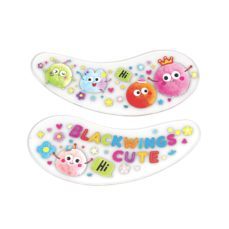 Blackwings 6 pairs of silicone eye patches are suitable for dark circles and puffy, reusable female cooling gel eye mask.