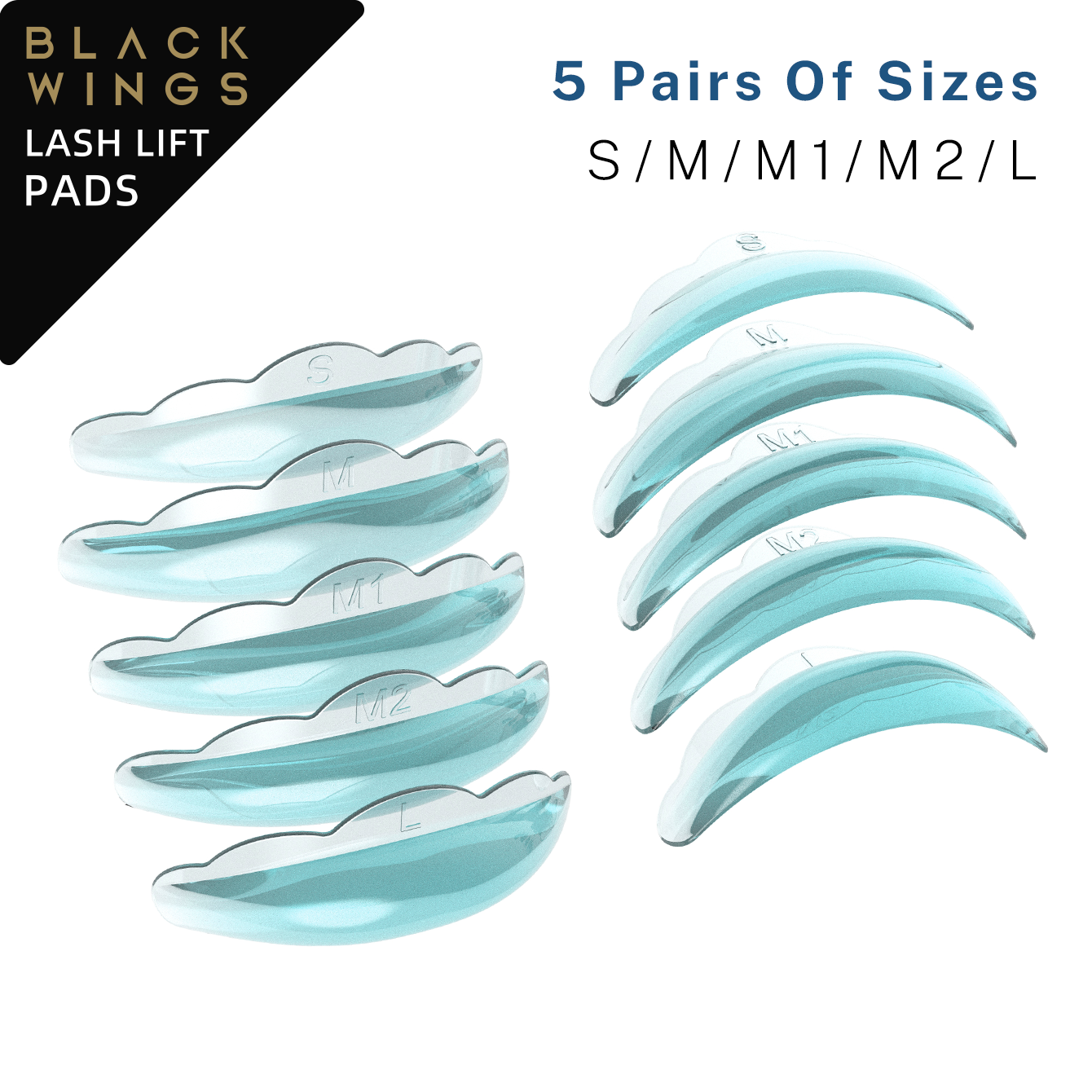 Super Transparent Shiny Lash Lift Pads Rods Shield