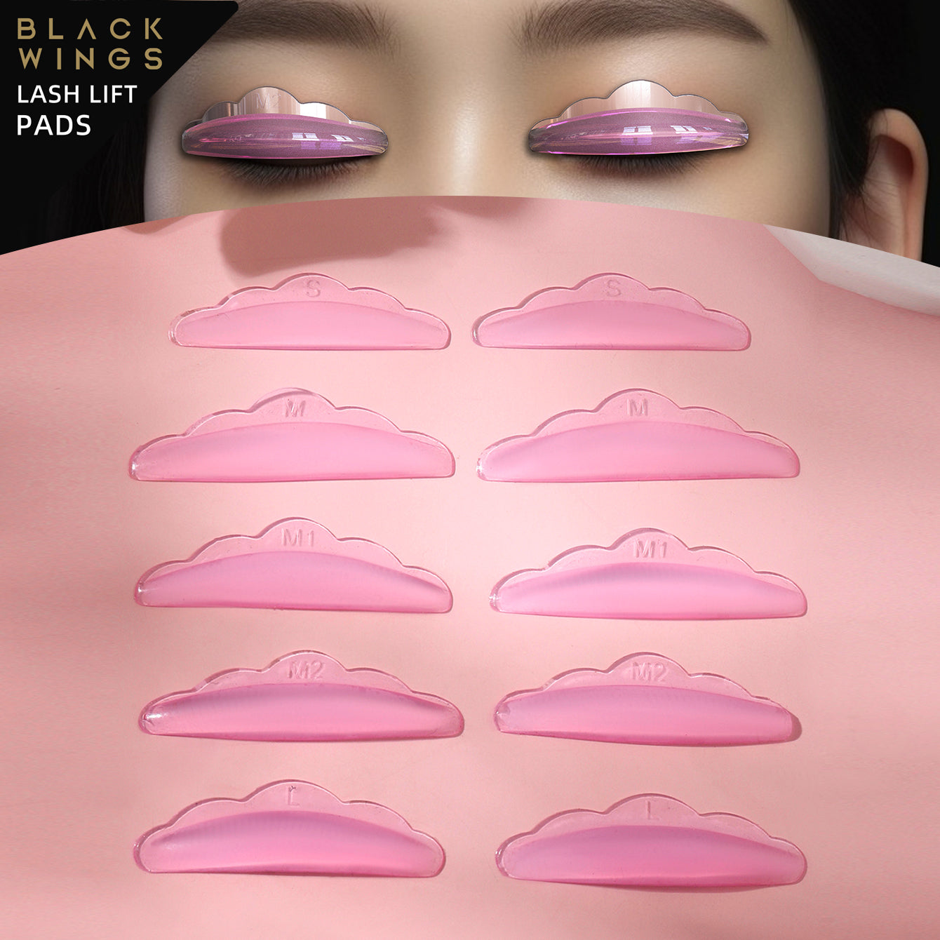 Super Transparent Shiny Lash Lift Pads Rods Shield