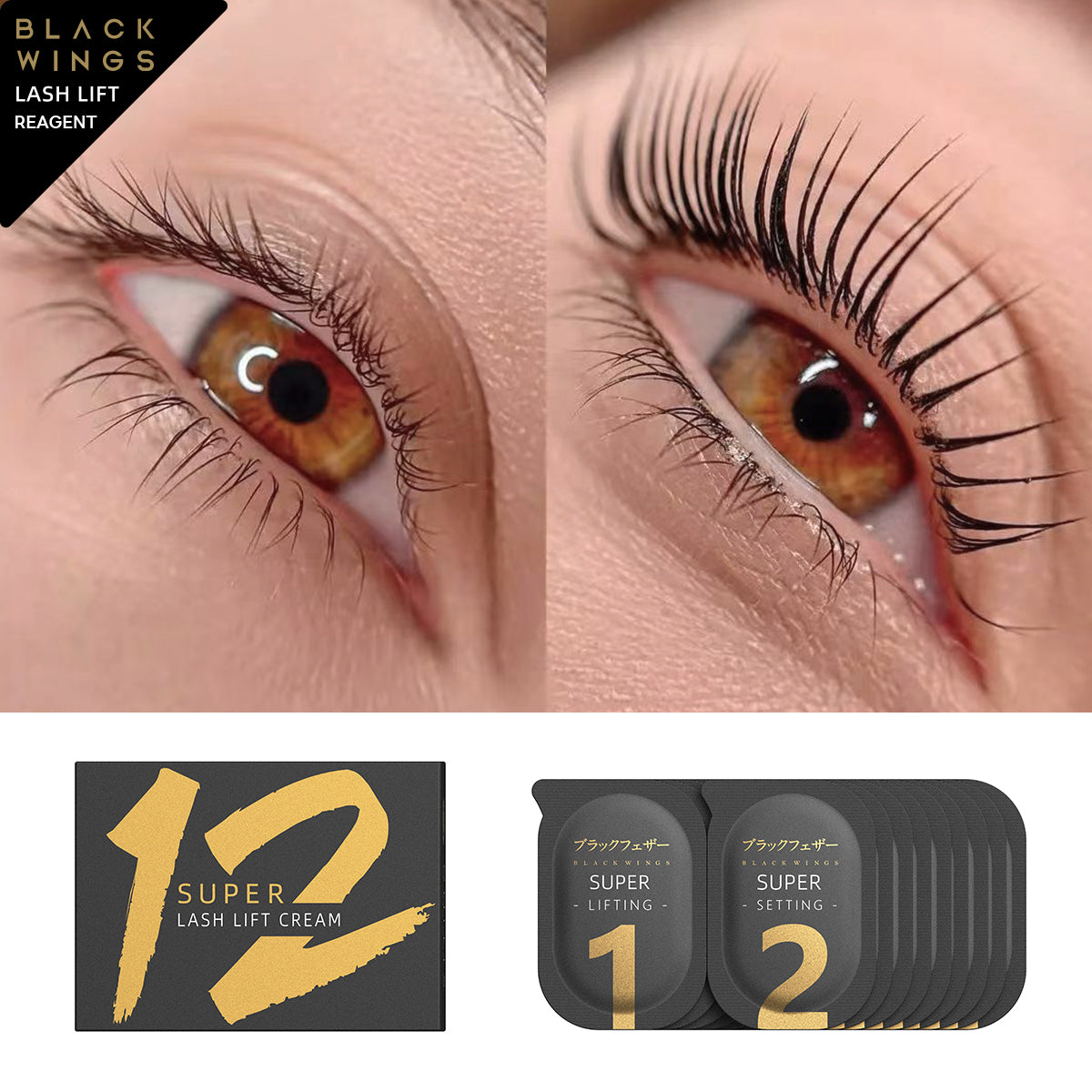 BLACKWINGS 6 Minutes Lash Lift Reagents Mercaptoacetic