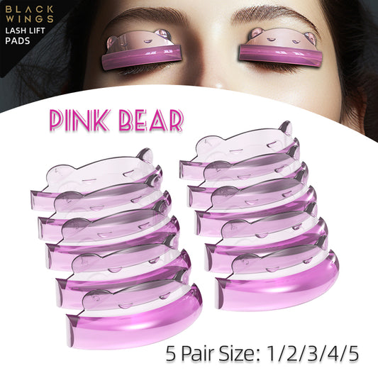 The Bear 5 Sizes Lash Lift Pads Eyelash Rods Shield