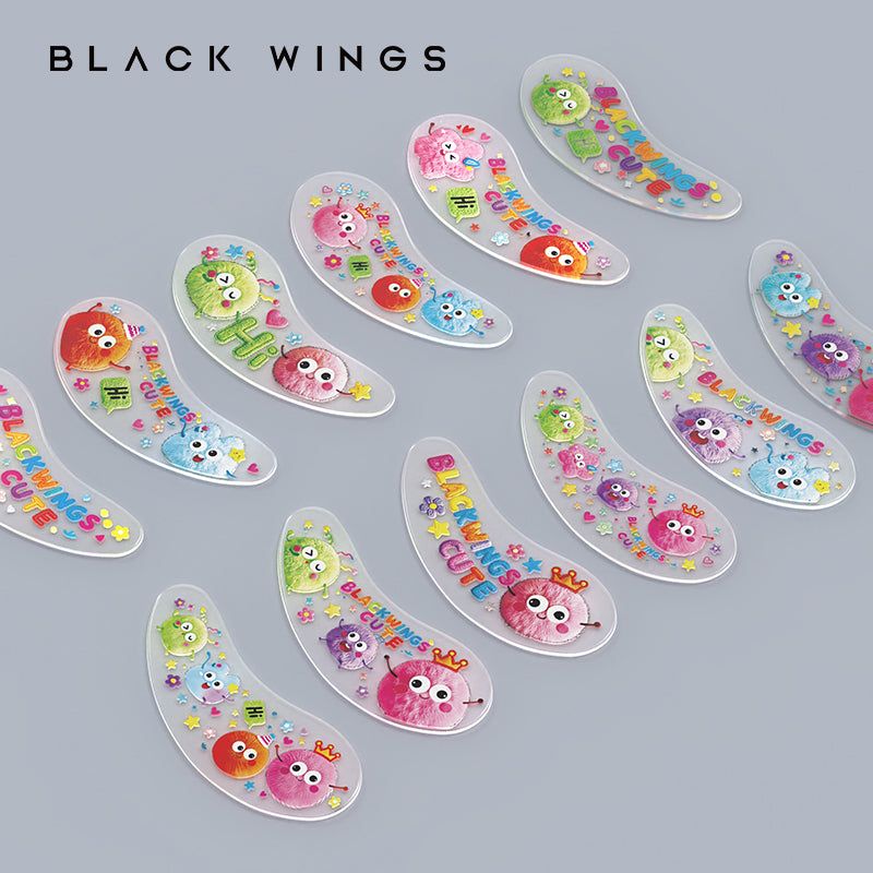 Blackwings 6 pairs of silicone eye patches are suitable for dark circles and puffy, reusable female cooling gel eye mask.