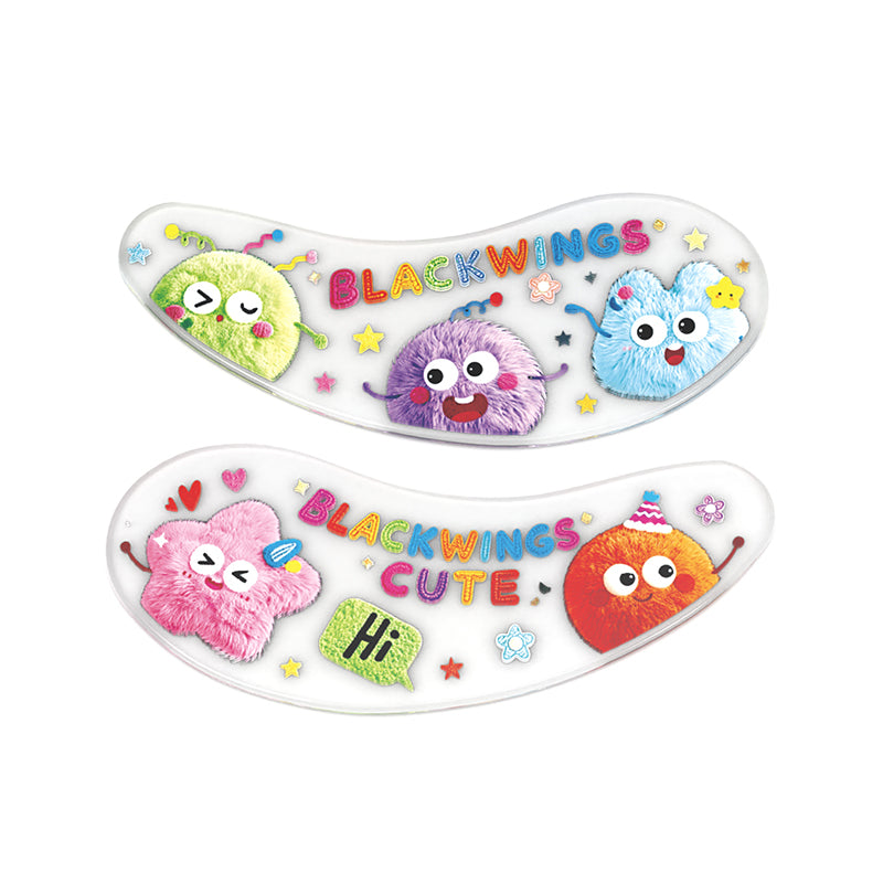 Blackwings 6 pairs of silicone eye patches are suitable for dark circles and puffy, reusable female cooling gel eye mask.