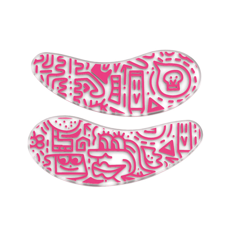Blackwings 6 pairs of silicone eye patches are suitable for dark circles and puffy, reusable female cooling gel eye mask.