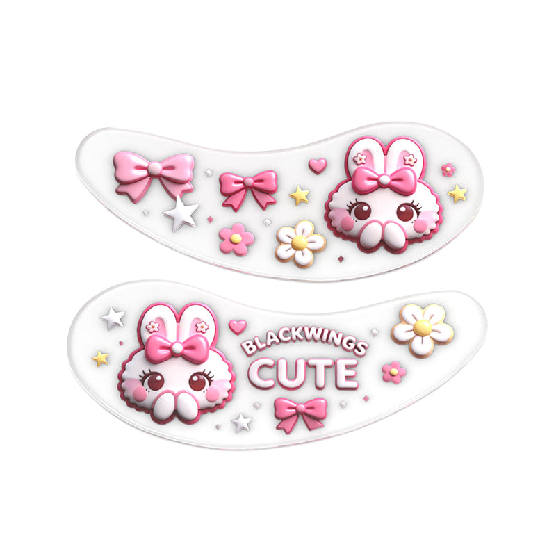 Blackwings 6 pairs of silicone eye patches are suitable for dark circles and puffy, reusable female cooling gel eye mask.