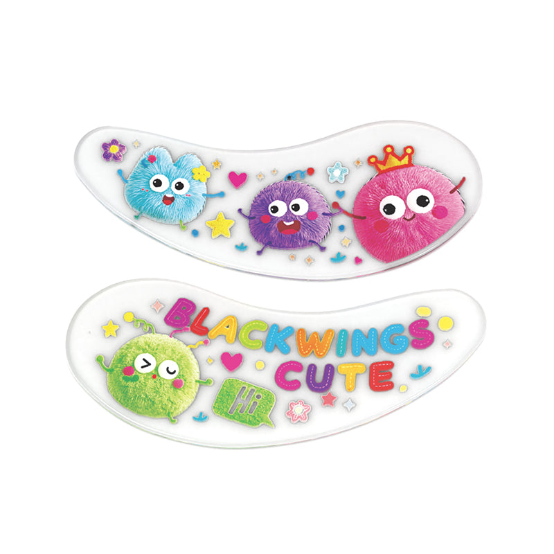 Blackwings 6 pairs of silicone eye patches are suitable for dark circles and puffy, reusable female cooling gel eye mask.