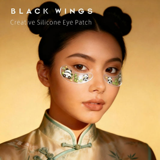 Blackwings 6 pairs of silicone eye patches are suitable for dark circles and puffy, reusable female cooling gel eye mask.