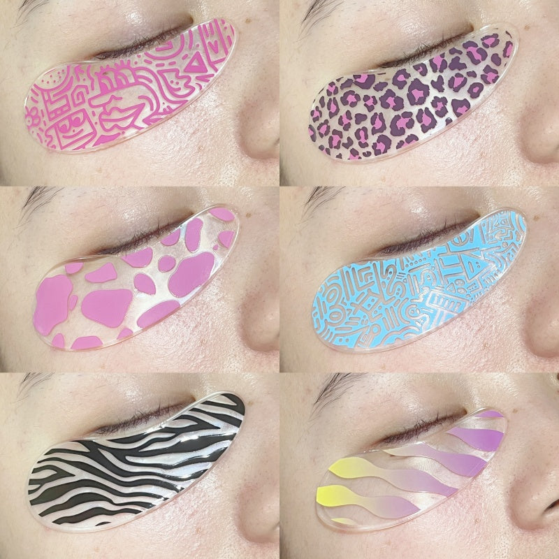 Blackwings 6 pairs of silicone eye patches are suitable for dark circles and puffy, reusable female cooling gel eye mask.