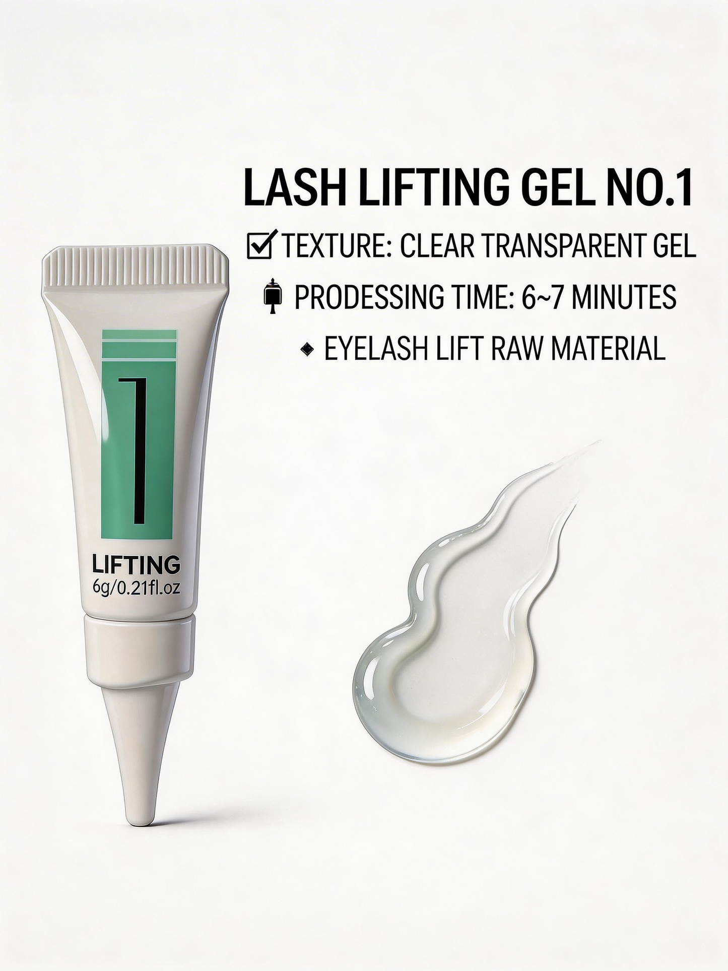 Eyelash Perm Jelly Gel Solution 1,2,3 – 6ml Per Bottle