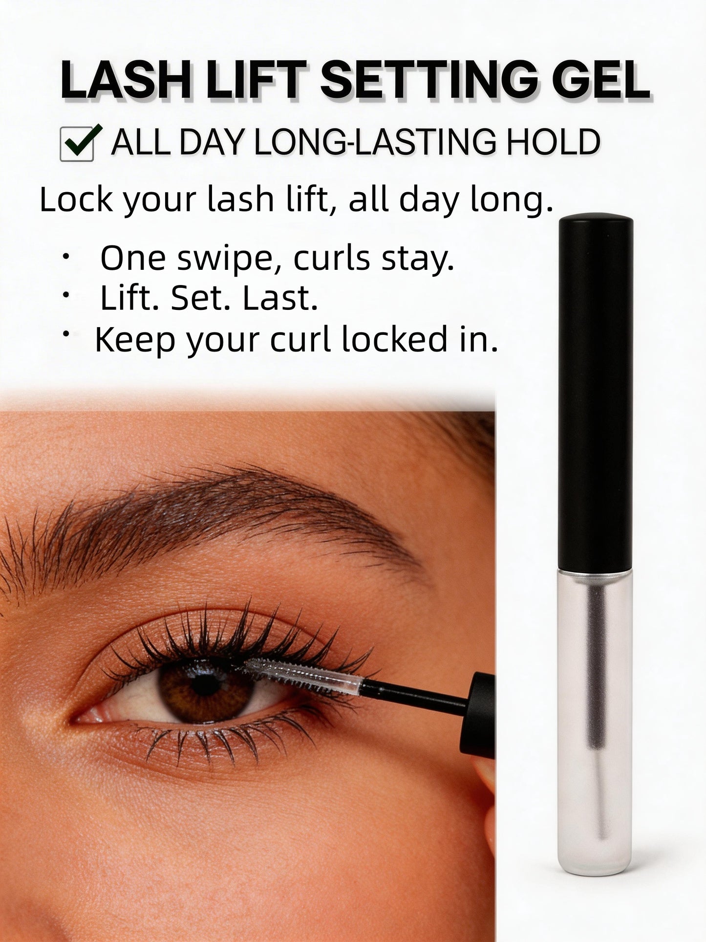 2-in-1 Eyebrow & Eyelash Setting Gel | Long-Lasting Brow & Lash Fix Gel 3ml